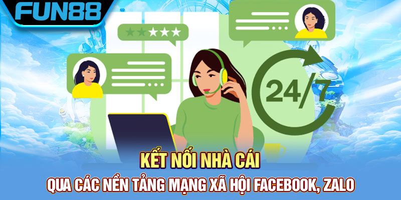 Kết nối Fun88 qua các mạng xã hội