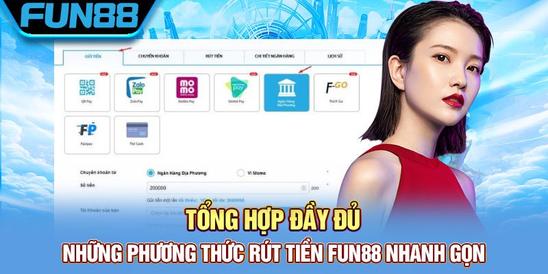 Các phương thức rút tiền